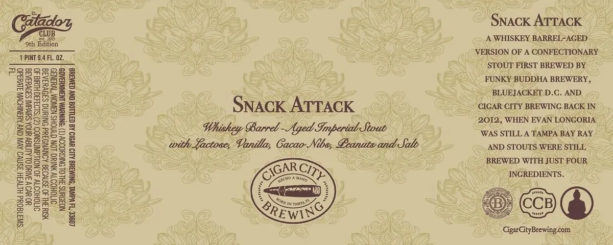 Snack Attack — full label as filed with TTB