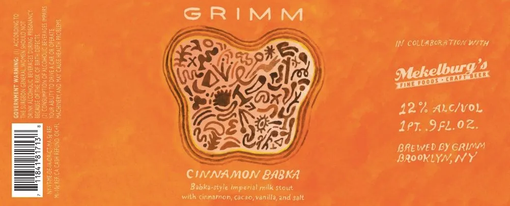 Cinnamon Babka label
