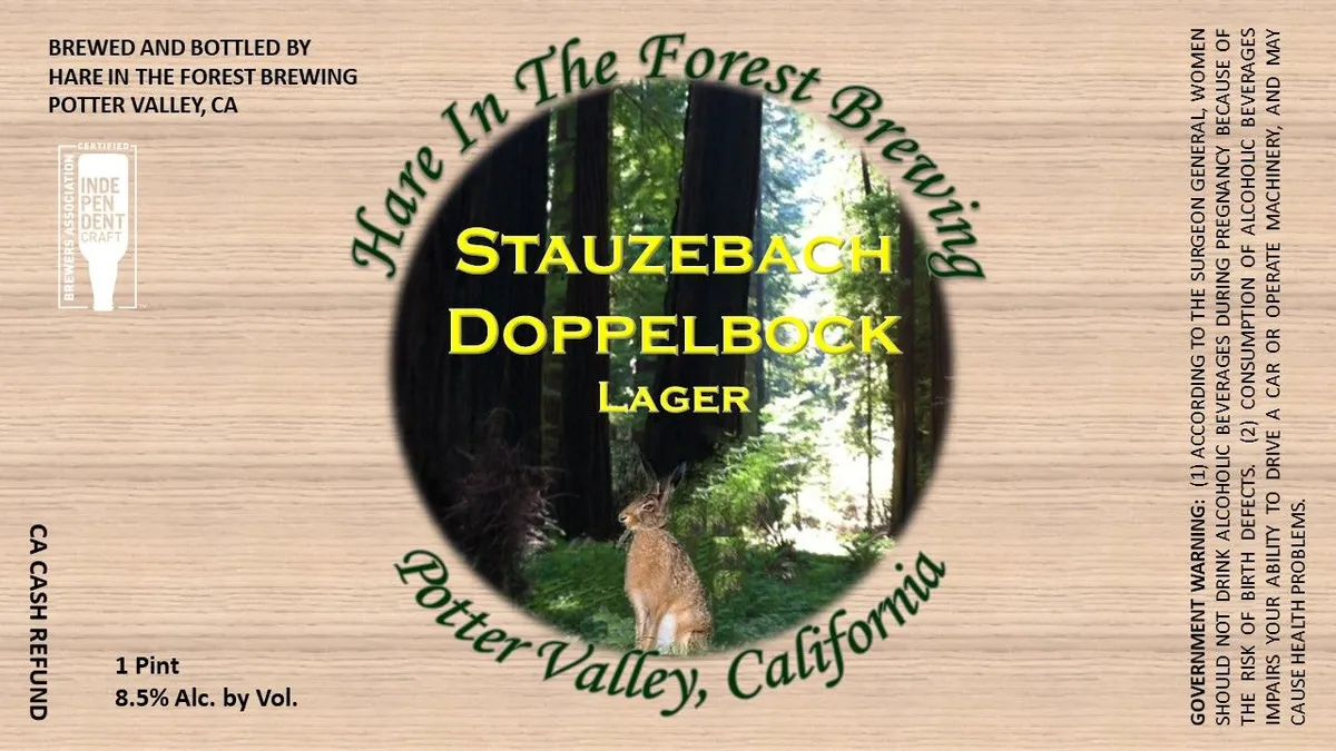 Stauzebach Doppelbock Lager label