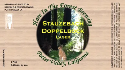 Stauzebach Doppelbock Lager label