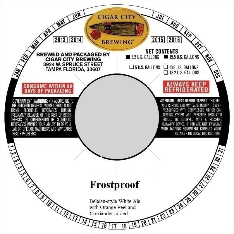 Frostproof label