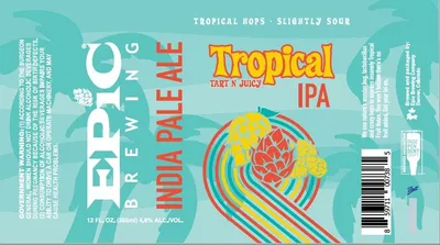 Tart N Juicy Tropical label