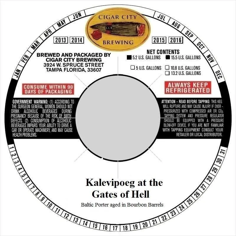 Kalevipoeg at the Gates of Hell label