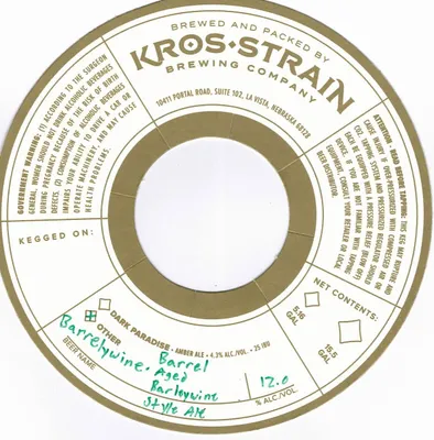 Barrelywine label