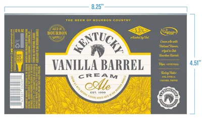 Kentucky Vanilla Barrel Cream Ale label