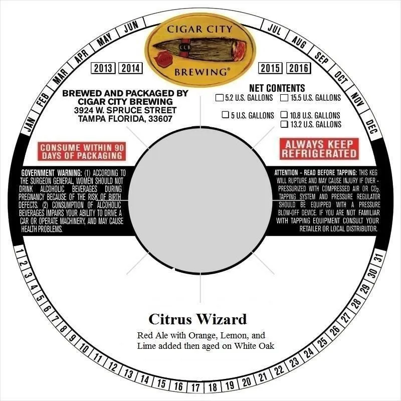 Citrus Wizard label