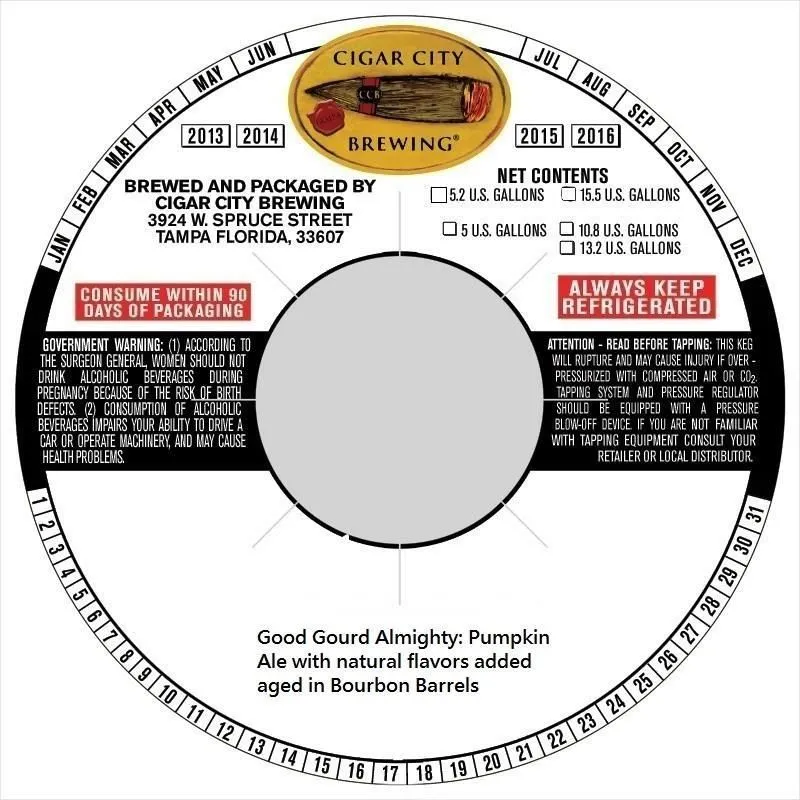 Good Gourd Almighty — full label as filed with TTB