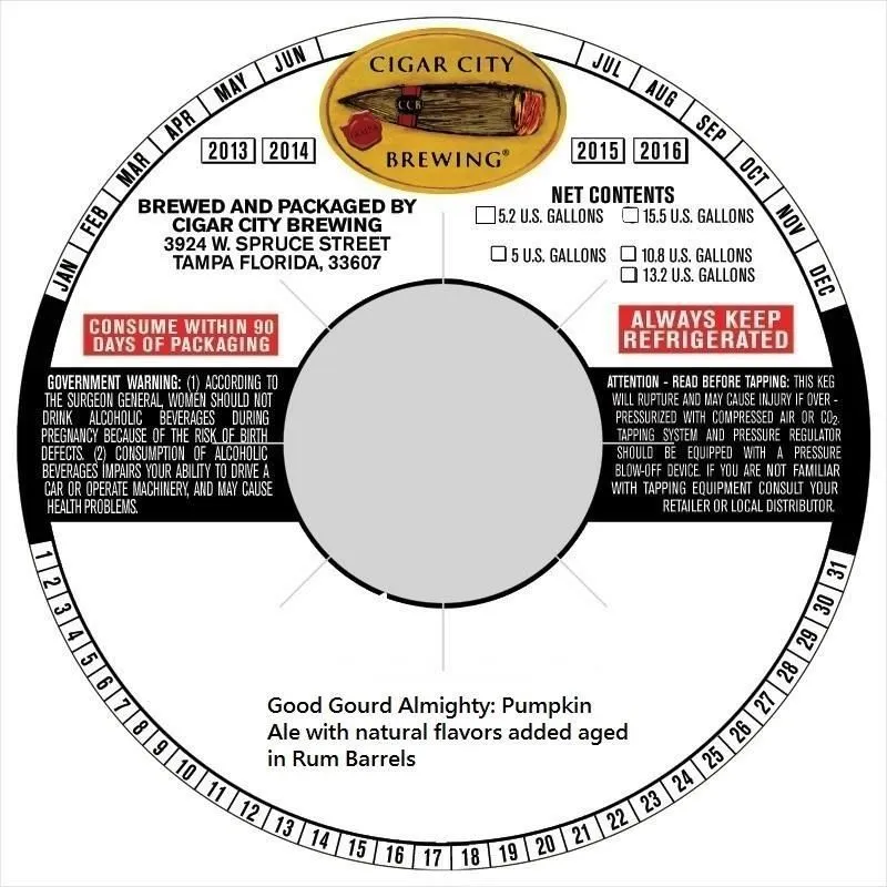 Good Gourd Almighty — full label as filed with TTB