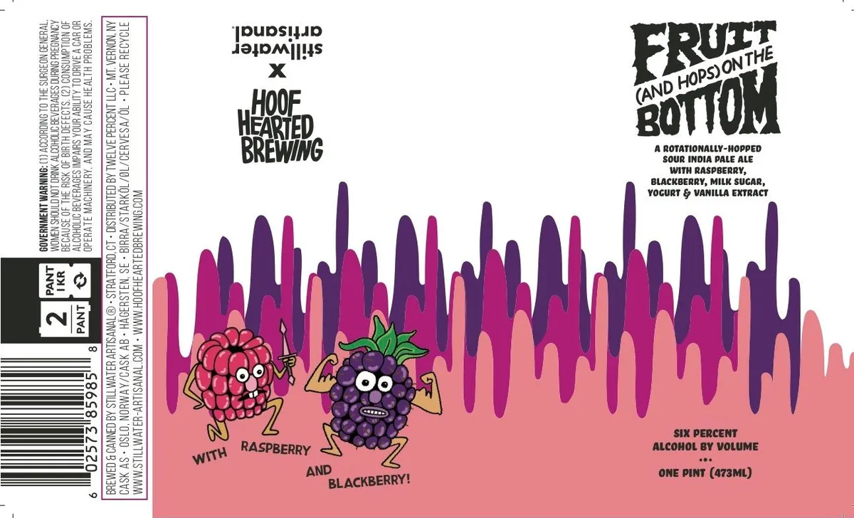 Fruit (And Hops) On The Bottom — full label as filed with TTB