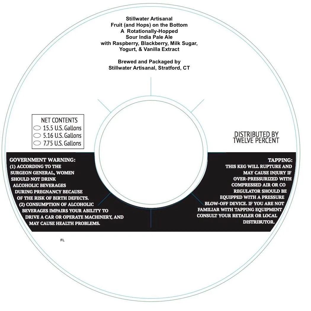 Fruit (and Hops) on the Bottom — full label as filed with TTB