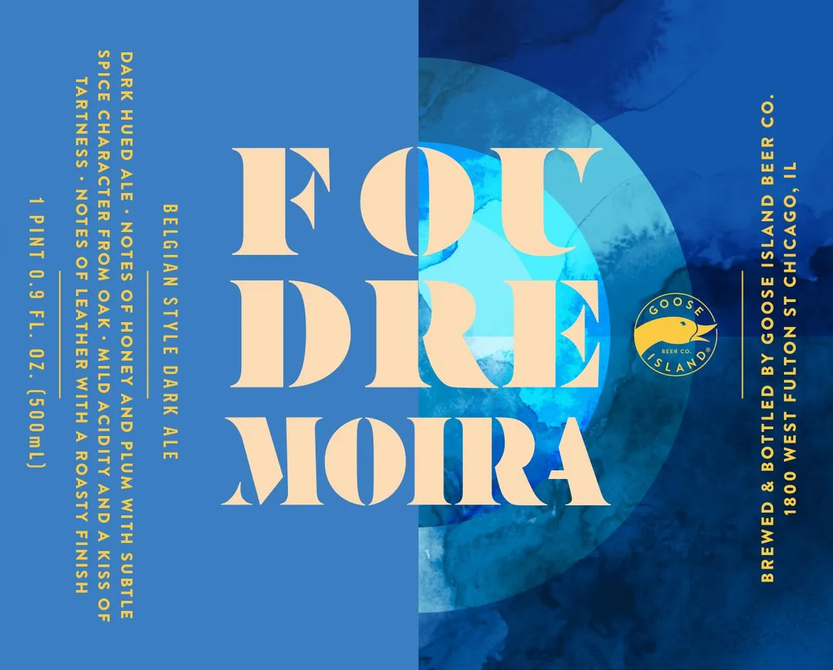 Foudre Moira label art — GOOSE ISLAND BEER CO.