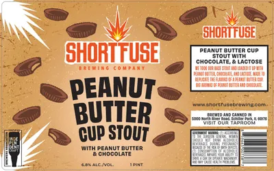 Peanut Butter Cup Stout label