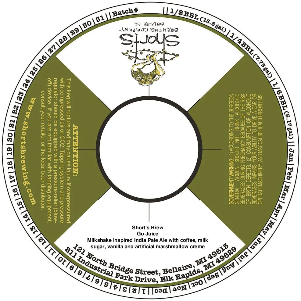 Go Juice — full label as filed with TTB