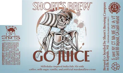 Go Juice label