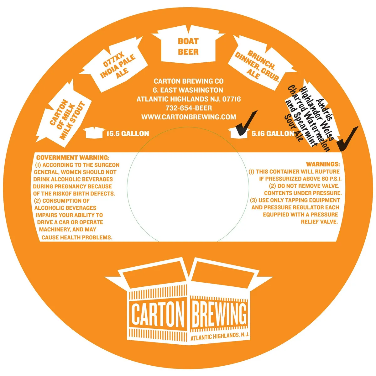 Andrés label art — CARTON BREWING CO.