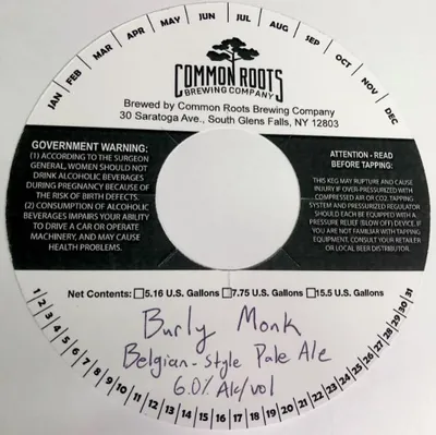Burly Monk label