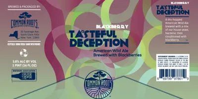 Blackberry Tasteful Deception label