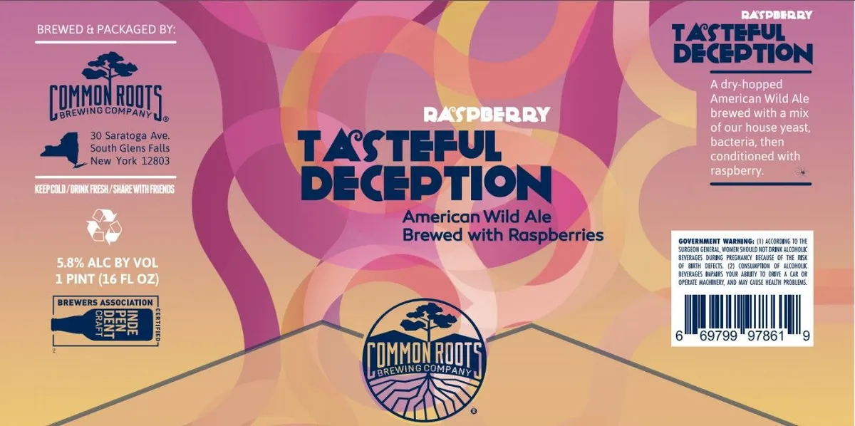 Raspberry Tasteful Deception — full label as filed with TTB