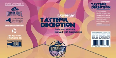 Raspberry Tasteful Deception label