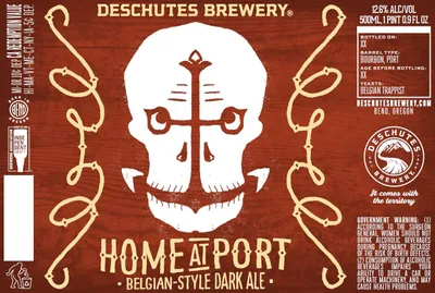 Home at Port label