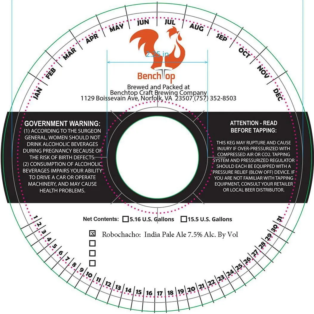 Robochacho — full label as filed with TTB