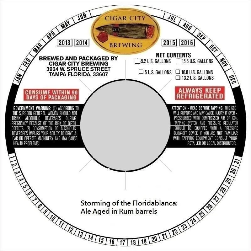 Storming of the Floridablanca label