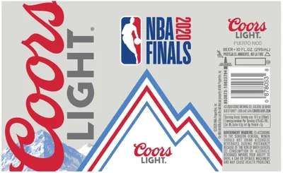 Coors Light label