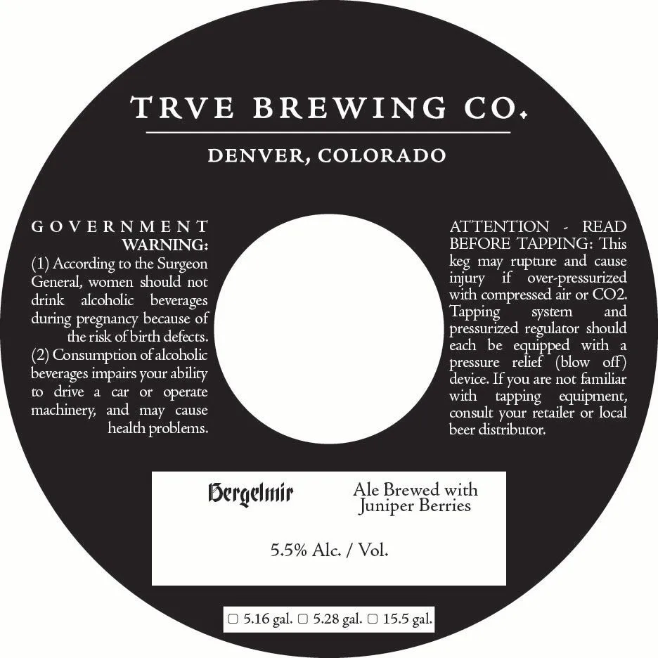 Bergelmir label art — TRVE BREWING CO.
