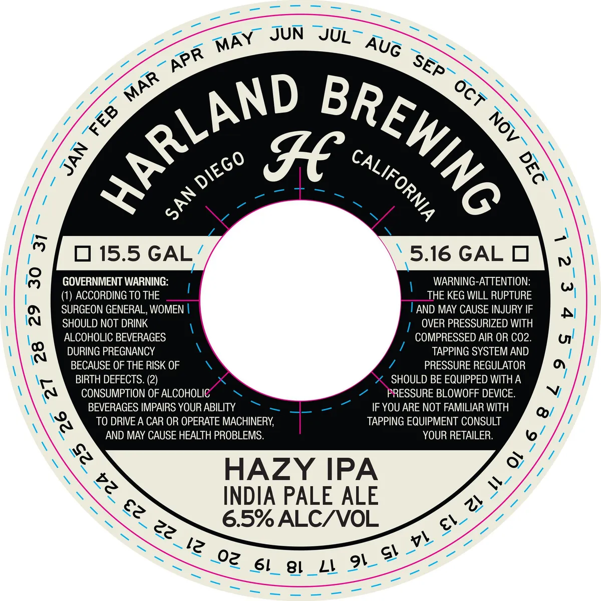 Hazy IPA — full label as filed with TTB