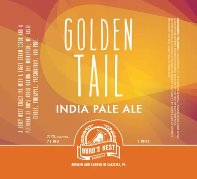 Golden Tail India Pale Ale label