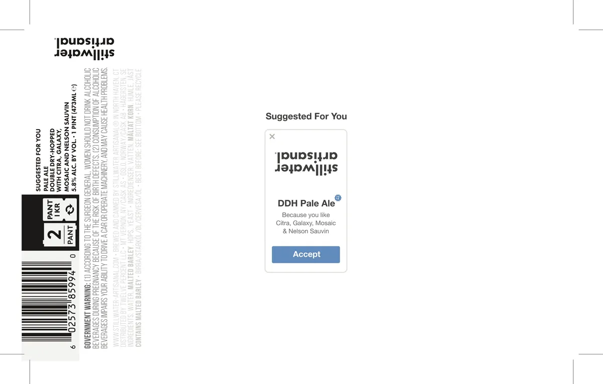 Suggested For You — full label as filed with TTB