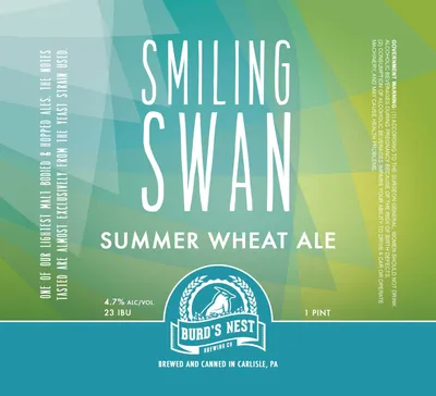 Smiling Swan Summer Wheat Ale label