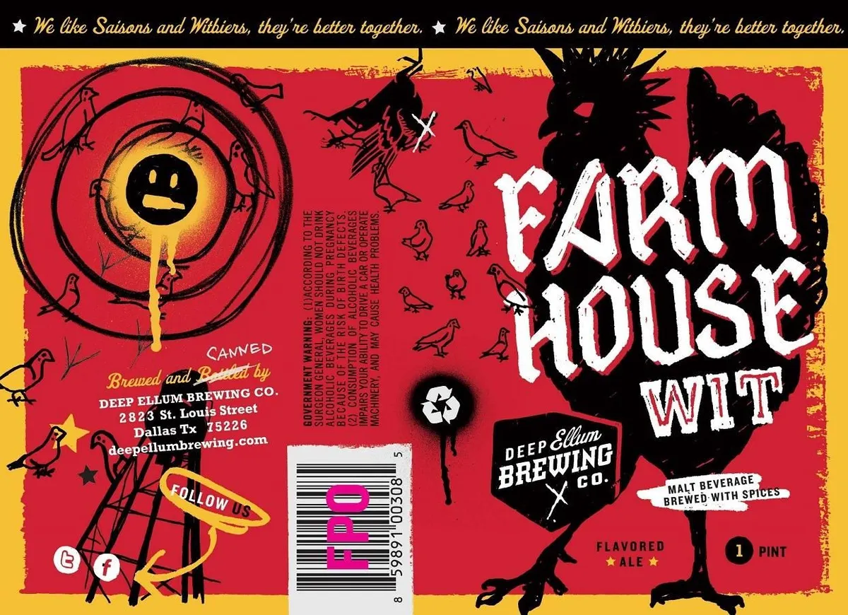 Farmhouse Wit label