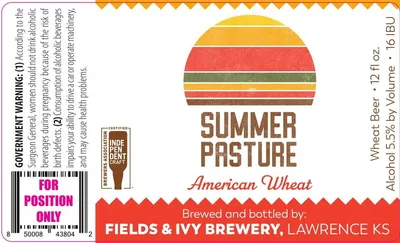 Summer Pasture American Wheat label