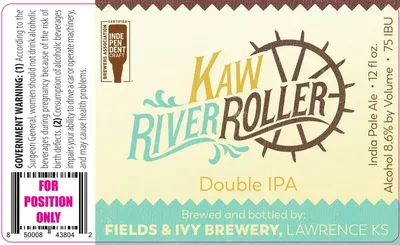 Kaw River Roller label