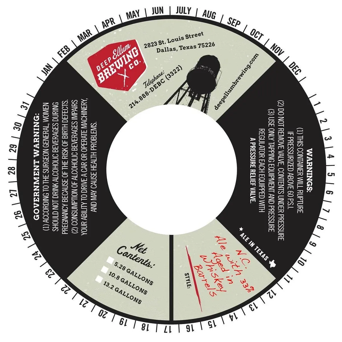 N.C. — full label as filed with TTB