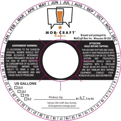 Pinkies Up label