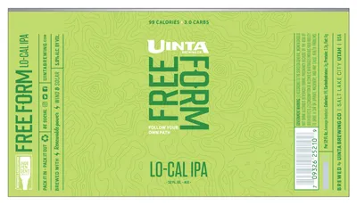 Free Form Lo-Cal IPA label