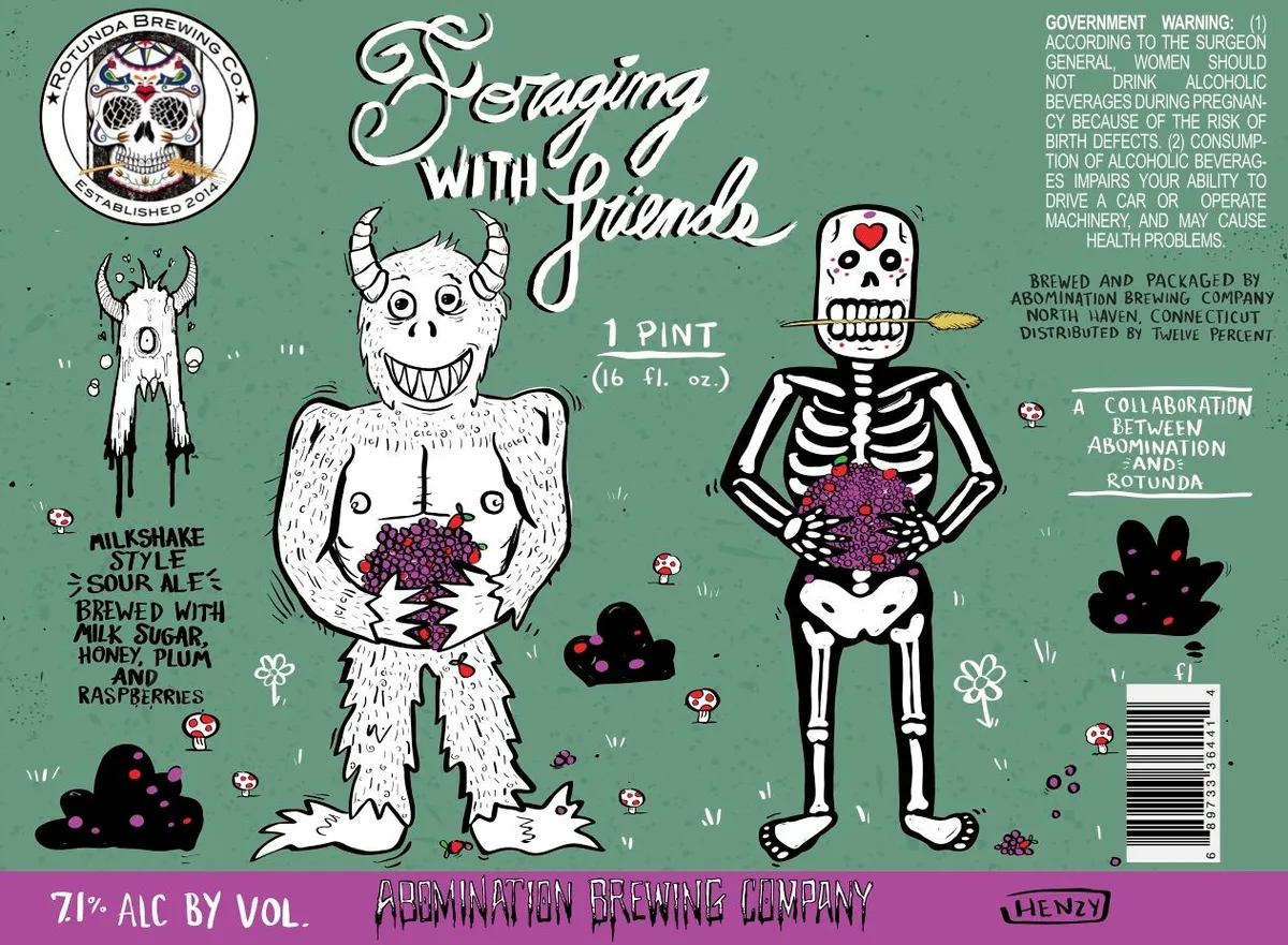 Foraging With Friends — full label as filed with TTB
