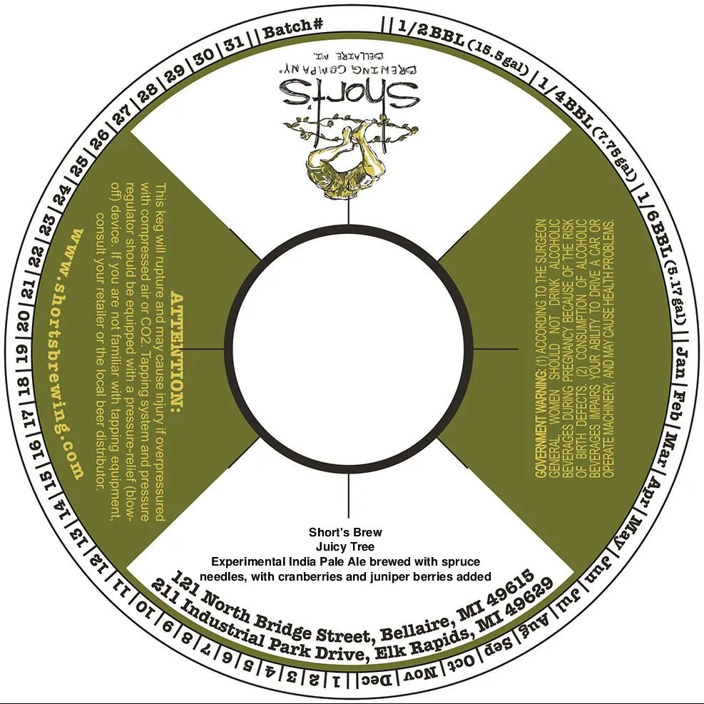 Juicy Tree — full label as filed with TTB