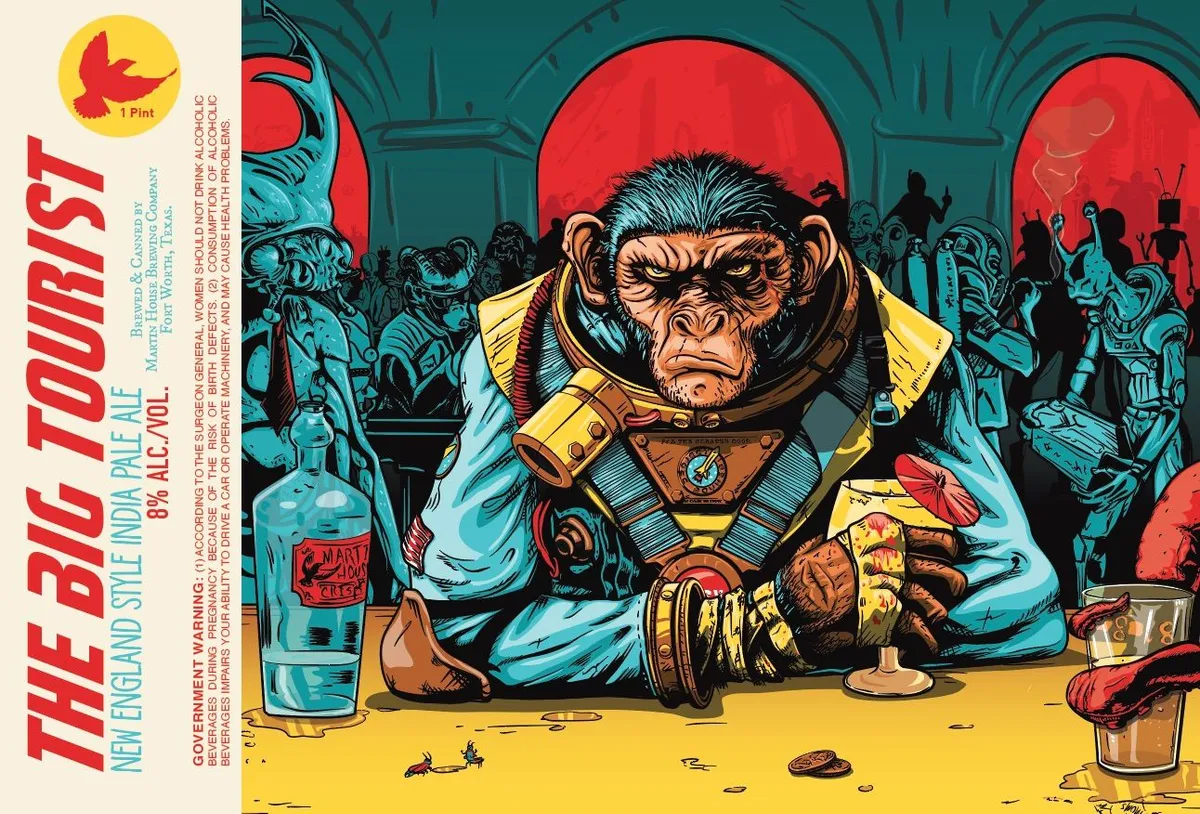 The Big Tourist label art — MARTIN HOUSE BREWING COMPANY
