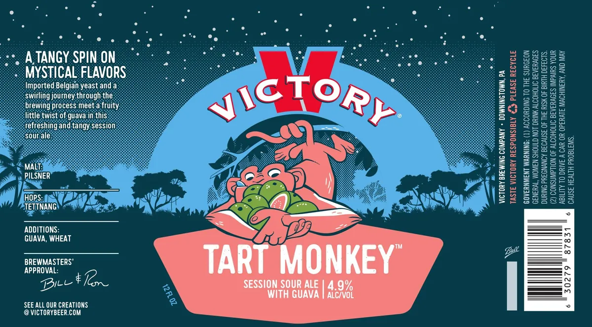 Tart Monkey — full label as filed with TTB