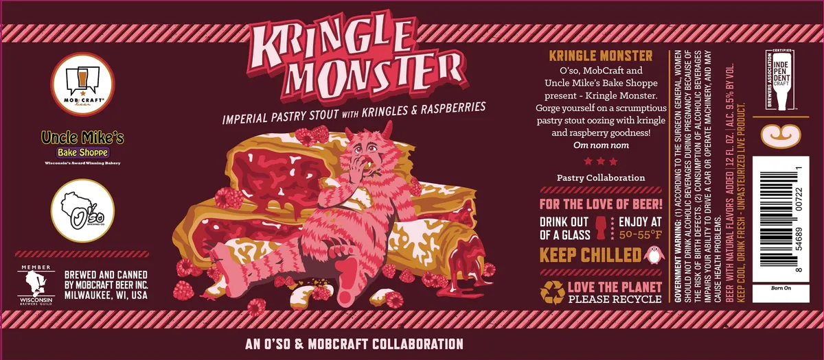 Kringle Monster — full label as filed with TTB