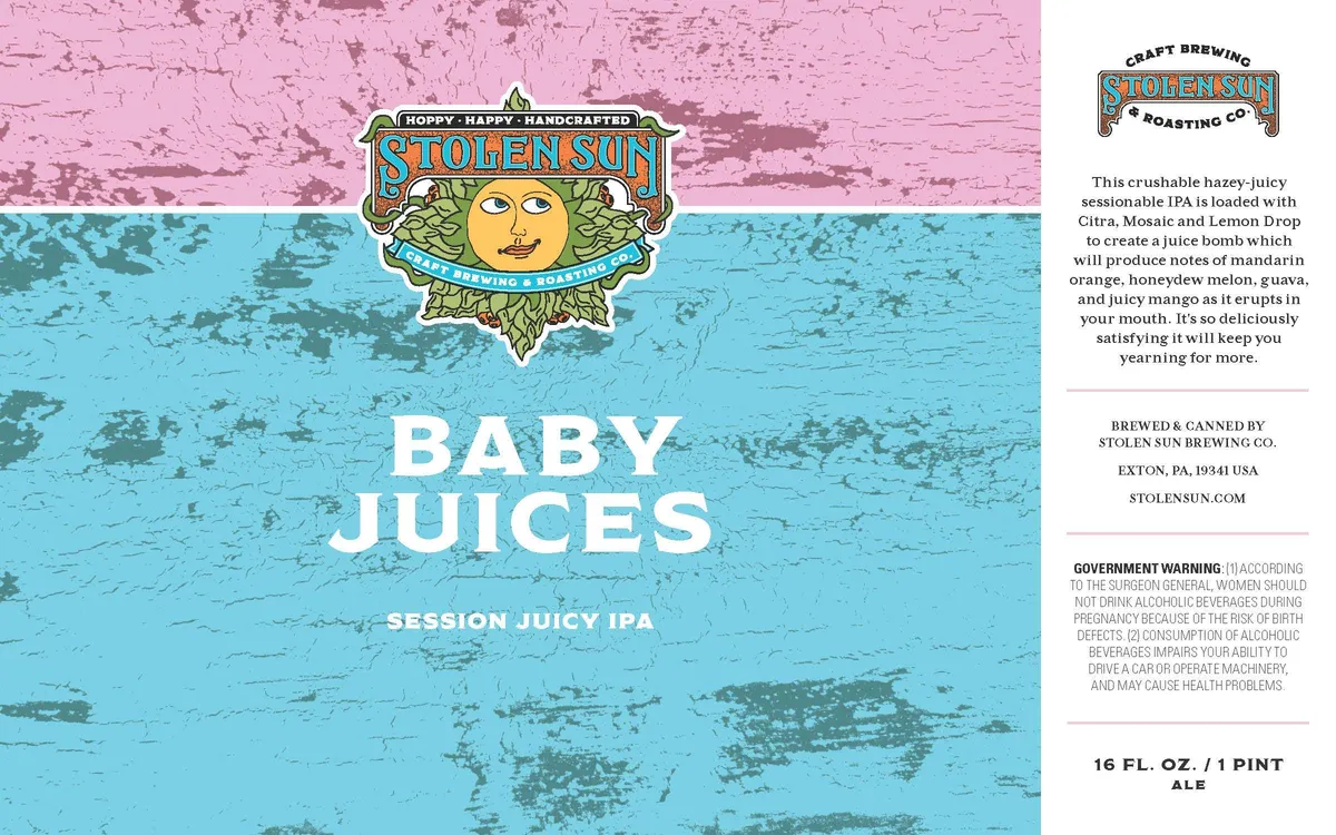 Baby Juices — full label as filed with TTB