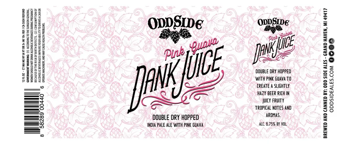 Pink Guava Dank Juice — full label as filed with TTB