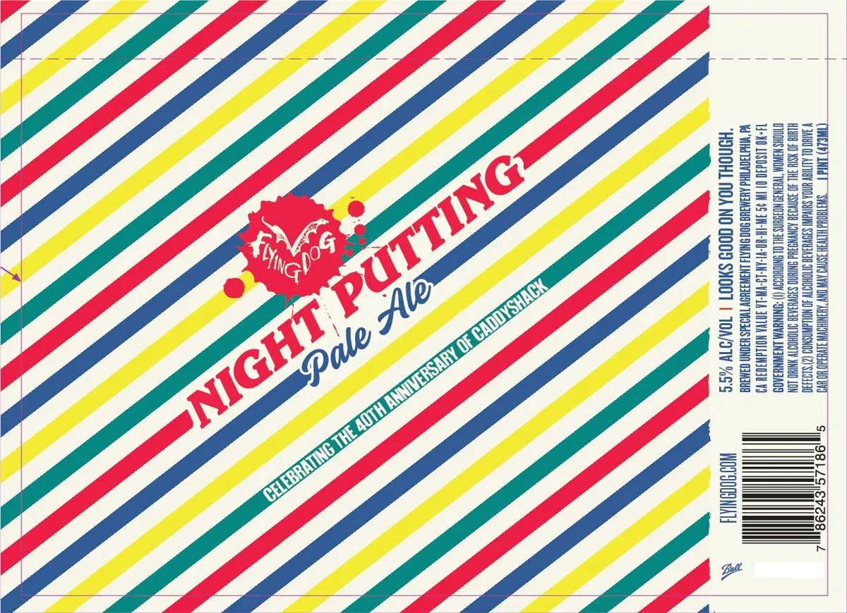 Night Putting Pale Ale — full label as filed with TTB