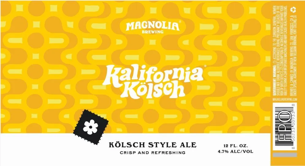Kalifornia Kölsch — full label as filed with TTB