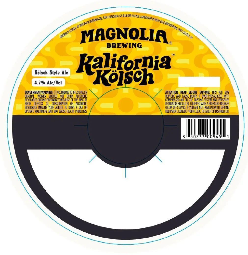 Kalifornia Kölsch — full label as filed with TTB