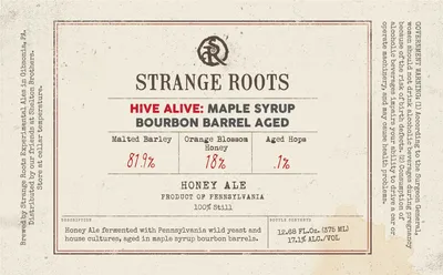 Hive Alive: Maple Syrup Bourbon Barrel Aged label