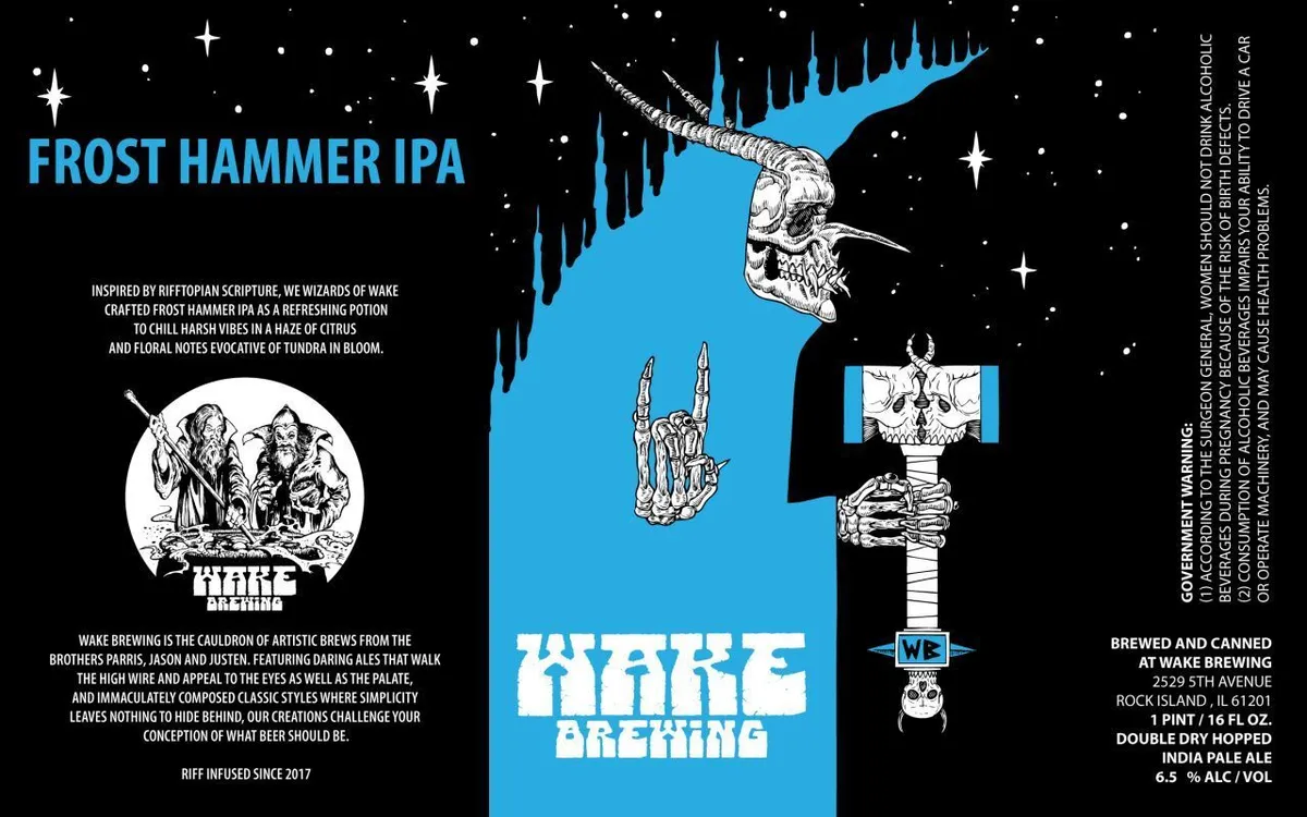 Frost Hammer IPA — full label as filed with TTB